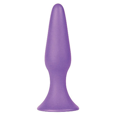 Shots Toys Silky Buttplug Small, фиолетовая, Анальная пробка небольшого размера Shots Toys Silky Buttplug Small, фиолетовая, Анальная пробка небольшого размера