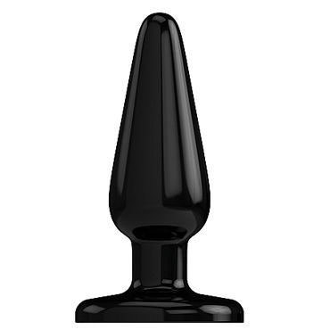 Shots Toys Bottom Line Buttplug Model 1, черная, Анальная пробка Shots Toys Bottom Line Buttplug Model 1, черная, Анальная пробка