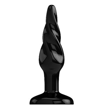 Shots Toys Bottom Line Buttplug Model 5, черная, Анальная пробка Shots Toys Bottom Line Buttplug Model 5, черная, Анальная пробка