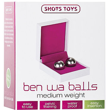 Shots Toys Ben Wa Balls Medium Weight, серебристые - фото, отзывы Shots Toys Ben Wa Balls Medium Weight, серебристые - фото, отзывы