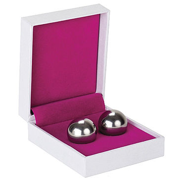 Shots Toys Ben Wa Balls Medium Weight, серебристые, Вагинальные шарики средней тяжести Shots Toys Ben Wa Balls Medium Weight, серебристые, Вагинальные шарики средней тяжести