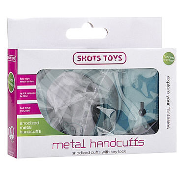 Shots Toys Metal Handcuffs, голубые - фото, отзывы Shots Toys Metal Handcuffs, голубые - фото, отзывы