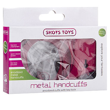 Shots Toys Metal Handcuffs, красные - фото, отзывы Shots Toys Metal Handcuffs, красные - фото, отзывы