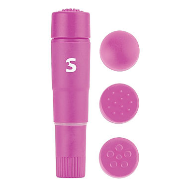 Shots Toys Fourplay, розовый, Вибратор с насадками Shots Toys Fourplay, розовый, Вибратор с насадками