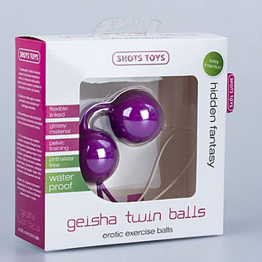 Shots Toys Geisha Twin Balls, фиолетовые - фото, отзывы Shots Toys Geisha Twin Balls, фиолетовые - фото, отзывы
