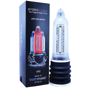 Bathmate Hydromax X40, прозрачный, Модернизированная гидропомпа для увеличения пениса (размер L) Bathmate Hydromax X40, прозрачный, Модернизированная гидропомпа для увеличения пениса (размер L)