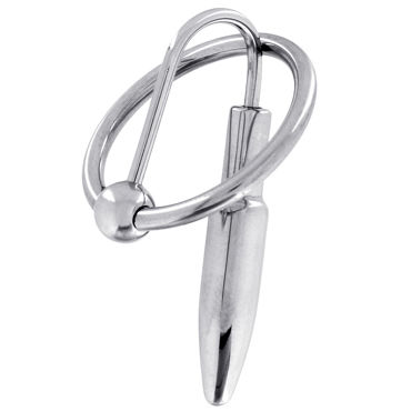 Steel Power Tools Penisplug W Glansring, 28 мм, Эрекционное кольцо с катетером Steel Power Tools Penisplug W Glansring, 28 мм, Эрекционное кольцо с катетером