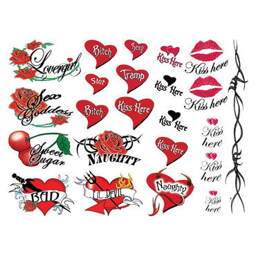 AdultBodyArt Get Naughty Party, Набор из 40 временных татуировок и другие товары AdultBodyArt с фото AdultBodyArt Get Naughty Party, Набор из 40 временных татуировок и другие товары AdultBodyArt с фото