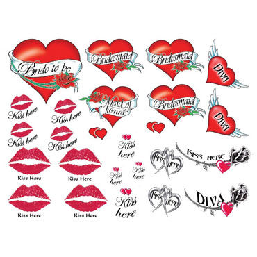 AdultBodyArt Naughty Bachelorette, Набор из 40 временных татуировок для девушек и другие товары AdultBodyArt с фото AdultBodyArt Naughty Bachelorette, Набор из 40 временных татуировок для девушек и другие товары AdultBodyArt с фото