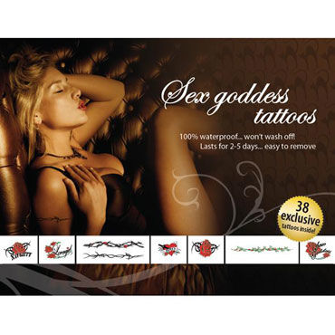 AdultBodyArt Sex Goddes, Набор из 38 временных татуировок для девушек AdultBodyArt Sex Goddes, Набор из 38 временных татуировок для девушек
