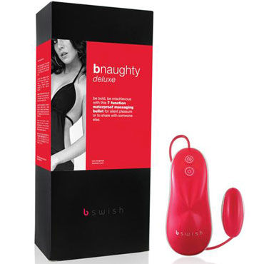 Bswish bNaughty Deluxe, красный, Виброяйцо Bswish bNaughty Deluxe, красный, Виброяйцо