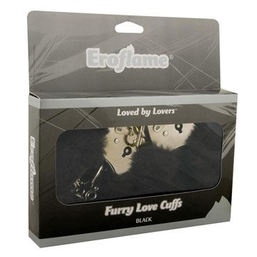 Eroflame Furry Love Cuffs, черные - фото, отзывы Eroflame Furry Love Cuffs, черные - фото, отзывы