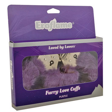 Eroflame Furry Love Cuffs, фиолетовые - фото, отзывы Eroflame Furry Love Cuffs, фиолетовые - фото, отзывы