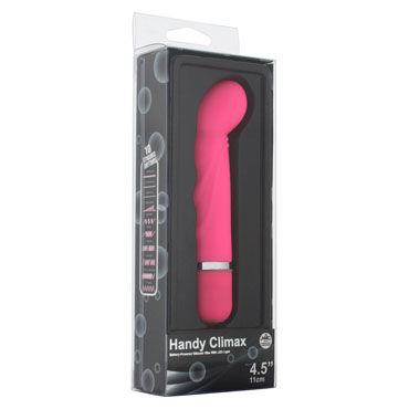 NMC Handy Climax Textured, розовый, Вибратор с загнутой головкой NMC Handy Climax Textured, розовый, Вибратор с загнутой головкой