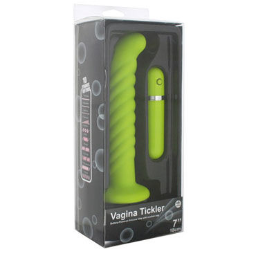 NMC Vagina Tickler Ribbed, зеленый, Вибратор стимулирующий точку G NMC Vagina Tickler Ribbed, зеленый, Вибратор стимулирующий точку G