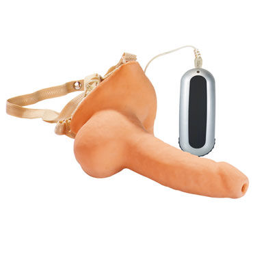 Supreme Nature Vibrating Prosthetic Closed, Страпон из латекса Supreme Nature Vibrating Prosthetic Closed, Страпон из латекса