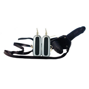 Supreme Nature Natural Vibro Duo Prosthetic Large, Женский двойной фаллопротез с вибрацией Supreme Nature Natural Vibro Duo Prosthetic Large, Женский двойной фаллопротез с вибрацией