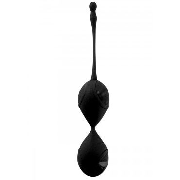 Vibe Therapy Fascinate Loveballs, черный, Вагинальные шарики с поисковой петлей Vibe Therapy Fascinate Loveballs, черный, Вагинальные шарики с поисковой петлей