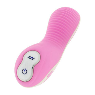Vibe Therapy Charger, розово-белый, Вибромассажер рельефной формы Vibe Therapy Charger, розово-белый, Вибромассажер рельефной формы