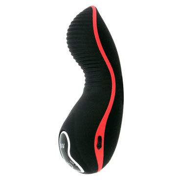 Vibe Therapy Charger, черно-красный, Вибромассажер рельефной формы Vibe Therapy Charger, черно-красный, Вибромассажер рельефной формы