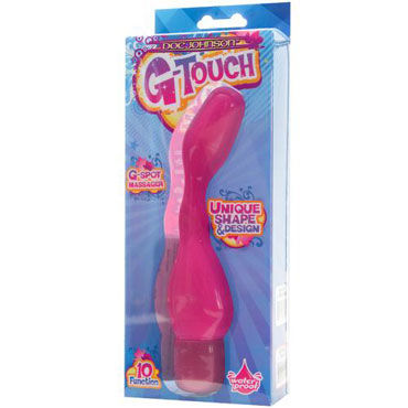 Doc Johnson G-Touch, розовый - Вибратор для точки G - купить в секс шопе Doc Johnson G-Touch, розовый - Вибратор для точки G - купить в секс шопе