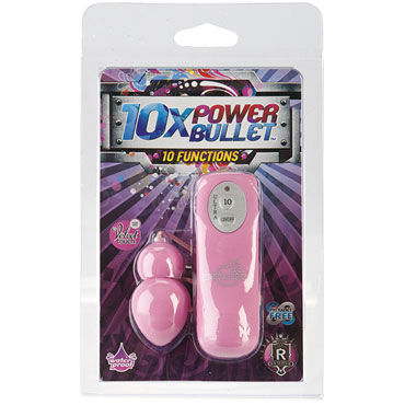 Doc Johnson 10X Power Bullet - Виброяйцо, 10 функций - купить в секс шопе Doc Johnson 10X Power Bullet - Виброяйцо, 10 функций - купить в секс шопе