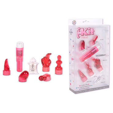 Doc Johnson I-Kit, Вибратор с пятью насадками Doc Johnson I-Kit, Вибратор с пятью насадками
