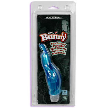 Doc Johnson Lannys Jelly Bunny, голубой - Вибромассажер в форме зайчика - купить в секс шопе Doc Johnson Lannys Jelly Bunny, голубой - Вибромассажер в форме зайчика - купить в секс шопе