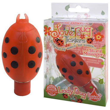 Doc Johnson Love Bug Ticklers, Клиторальный стимулятор в форме божьей коровки Doc Johnson Love Bug Ticklers, Клиторальный стимулятор в форме божьей коровки