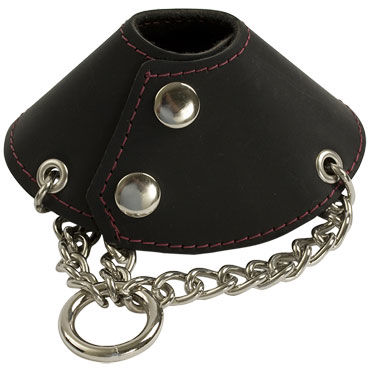 Doc Johnson Parachute Ball Stretcher - Кожанное кольцо для мошонки в форме парашюта - купить в секс шопе Doc Johnson Parachute Ball Stretcher - Кожанное кольцо для мошонки в форме парашюта - купить в секс шопе
