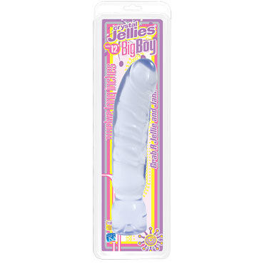 Doc Johnson Cristal Jellies Big Boy, прозрачный - Фаллоимитатор большого размера - купить в секс шопе Doc Johnson Cristal Jellies Big Boy, прозрачный - Фаллоимитатор большого размера - купить в секс шопе