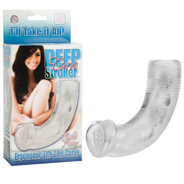 California Exotic Deep Curve Stroker, Прозрачный мастурбатор California Exotic Deep Curve Stroker, Прозрачный мастурбатор