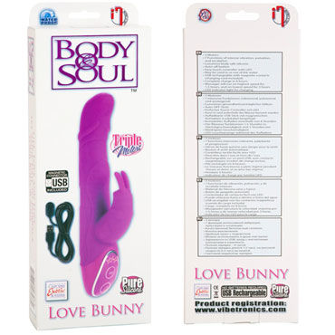 California Exotic Body&Soul Love Bunny - Вибратор с тремя моторчиками - купить в секс шопе California Exotic Body&Soul Love Bunny - Вибратор с тремя моторчиками - купить в секс шопе