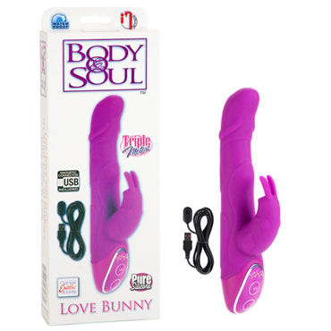 California Exotic Body&Soul Love Bunny, Вибратор с тремя моторчиками California Exotic Body&Soul Love Bunny, Вибратор с тремя моторчиками
