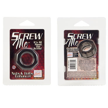 California Exotic Screw Me Nuts & Bolts Enhancer - Эрекционное кольцо в форме гайки - купить в секс шопе California Exotic Screw Me Nuts & Bolts Enhancer - Эрекционное кольцо в форме гайки - купить в секс шопе