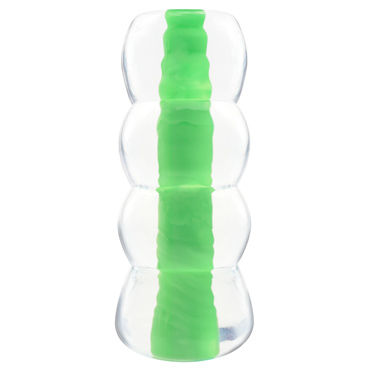 Pipedream Neon Jelly Stroker, зеленый, Компактный мастурбатор Pipedream Neon Jelly Stroker, зеленый, Компактный мастурбатор