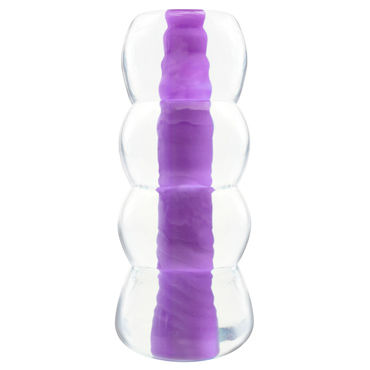 Pipedream Neon Jelly Stroker, фиолетовый, Компактный мастурбатор Pipedream Neon Jelly Stroker, фиолетовый, Компактный мастурбатор