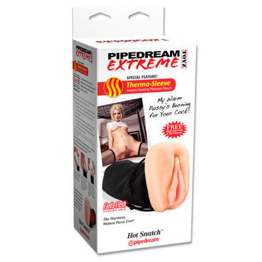 Pipedream Extreme Hot Snatch, Мастурбатор-вагина с термо-мешком Pipedream Extreme Hot Snatch, Мастурбатор-вагина с термо-мешком