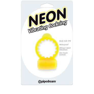Pipedream Neon Vibrating Cockring, желтое - фото, отзывы Pipedream Neon Vibrating Cockring, желтое - фото, отзывы