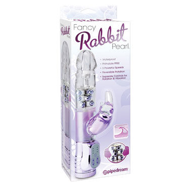 Pipedream Fancy Rabbit Pearl - Многофункциональный вибратор - купить в секс шопе Pipedream Fancy Rabbit Pearl - Многофункциональный вибратор - купить в секс шопе