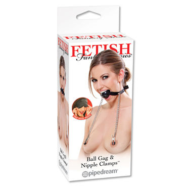 Pipedream Ball Gag & Nipple Clamps, Кляпы и зажимы на соски Pipedream Ball Gag & Nipple Clamps, Кляпы и зажимы на соски