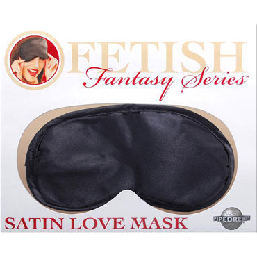 Pipedream Satin Love Mask, черная, Любовная маска на глаза Pipedream Satin Love Mask, черная, Любовная маска на глаза