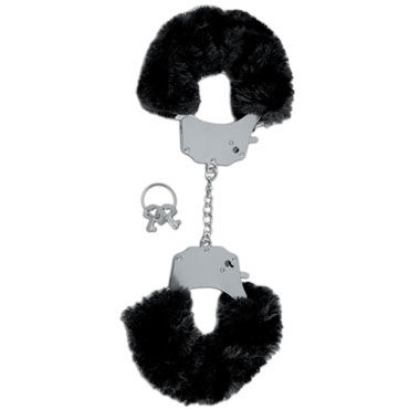 Pipedream Furry Cuffs - Наручники с мехом - купить в секс шопе Pipedream Furry Cuffs - Наручники с мехом - купить в секс шопе
