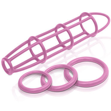 Pipedream Cockcage and Ring Set, розовый - фото, отзывы Pipedream Cockcage and Ring Set, розовый - фото, отзывы