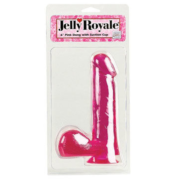 California Exotic Jelly Royale, розовый - Гелевый фаллоимитатор - купить в секс шопе California Exotic Jelly Royale, розовый - Гелевый фаллоимитатор - купить в секс шопе