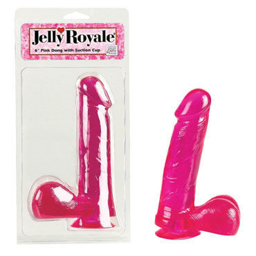 California Exotic Jelly Royale, розовый, Гелевый фаллоимитатор California Exotic Jelly Royale, розовый, Гелевый фаллоимитатор