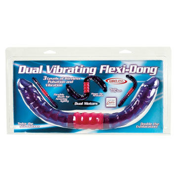 California Exotic Dual Vibrating Flexi-Dong - Двухсторонний гибкий вибратор - купить в секс шопе California Exotic Dual Vibrating Flexi-Dong - Двухсторонний гибкий вибратор - купить в секс шопе