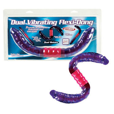 California Exotic Dual Vibrating Flexi-Dong, Двухсторонний гибкий вибратор California Exotic Dual Vibrating Flexi-Dong, Двухсторонний гибкий вибратор