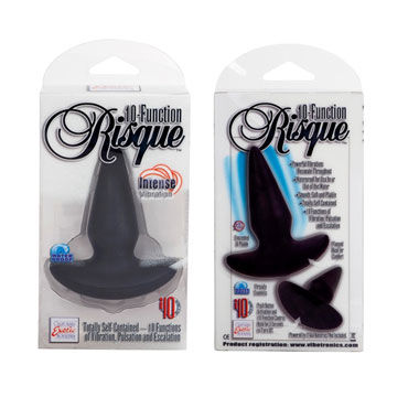 California Exotic 10-Function Risque Probes, черная, Анальная вибропробка California Exotic 10-Function Risque Probes, черная, Анальная вибропробка