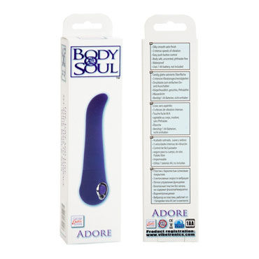 California Exotic Body & Soul Adore, фиолетовый - Минивибратор для стимуляции точки G - купить в секс шопе California Exotic Body & Soul Adore, фиолетовый - Минивибратор для стимуляции точки G - купить в секс шопе